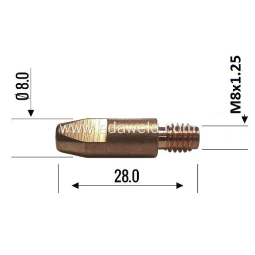 BINZEL MIG WELDING 140.0114 CONTACT TIP 0.8MM